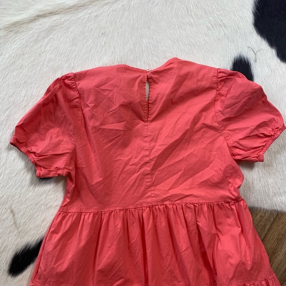 Adyson Parker Coral Tiered Dress with Pockets - Picture 10 of 11
